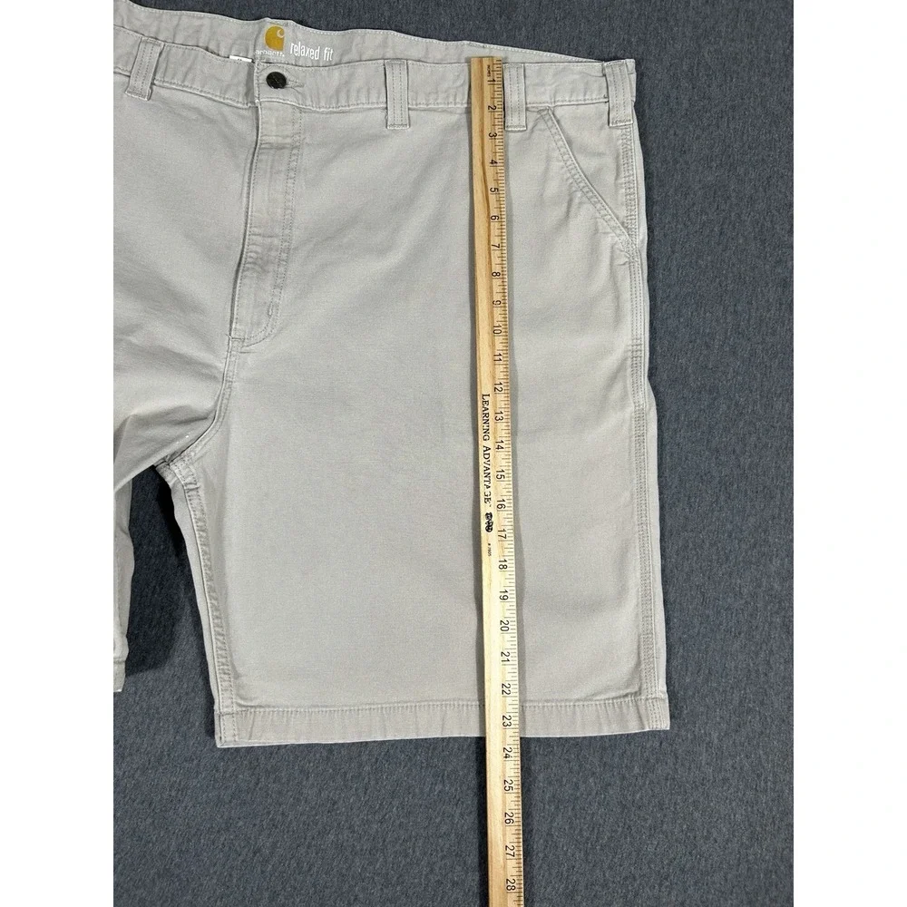 Carhartt Men's Relaxed Fit Utility Canvas Shorts Khaki Size 52